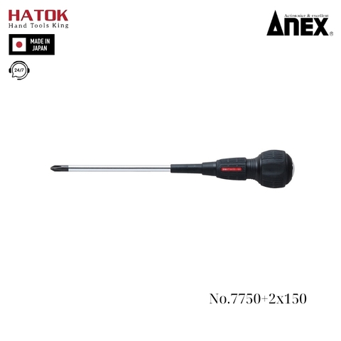 Tô vít đóng 4 cạnh Anex No.7750+2x150 Nhật Bản
