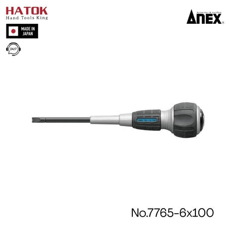 Tô vít đóng Wanidora No.7765-6x100 Anex Nhật Bản