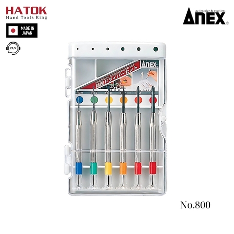 Bộ tô vít sửa chữa điện tử Anex No.800 Nhật Bản