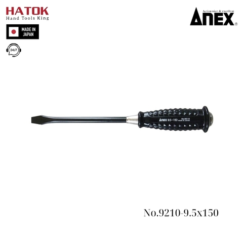 Tô vít đóng cán nhựa chống trượt Anex No.9210-9.5x150 Nhật Bản