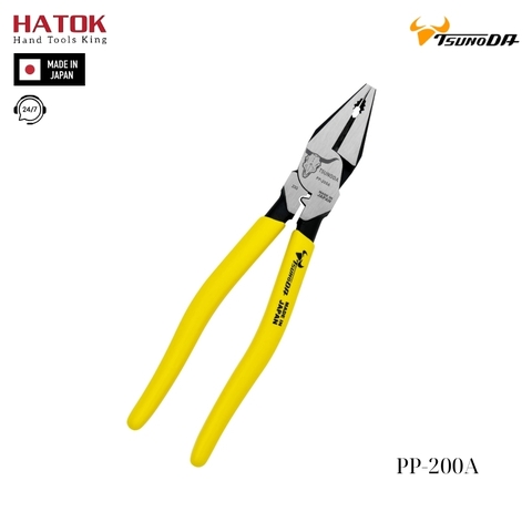 Kìm điện đa năng có bấm cos Tsunoda PP-200A Nhật Bản