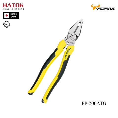 Kìm điện đa năng có bấm cos cán đúc Tsunoda PP-200ATG Nhật Bản