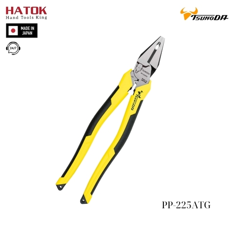 Kìm điện đa năng có bấm cos cán đúc Tsunoda PP-225ATG Nhật Bản
