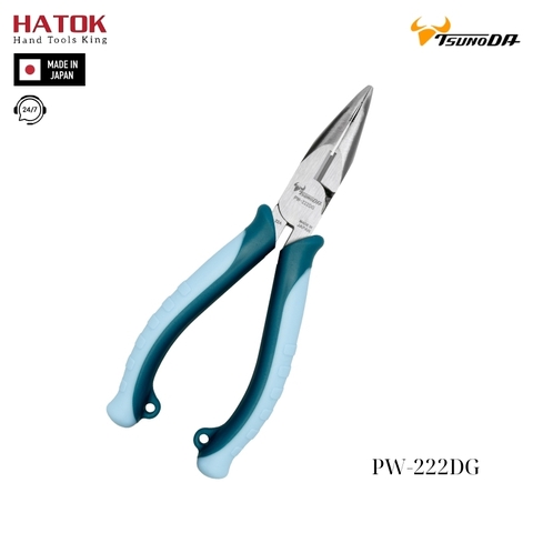 Kìm nhọn mũi cong tác động mạnh Tsunoda PW-222DG Nhật Bản