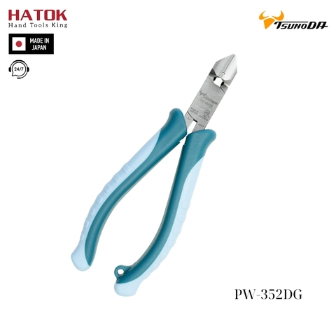 Kìm cắt cạnh xiên khớp hộp Tsunoda PW-352DG Nhật Bản