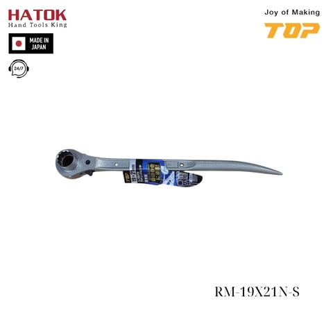 Cờ lê 2 đầu tuýp đuôi chuột cong TOP KOGYO RM-19X21N-S Nhật Bản