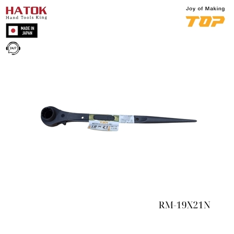 Cờ lê 2 đầu tuýp đuôi chuột TOP KOGYO RM-19X21N Nhật Bản