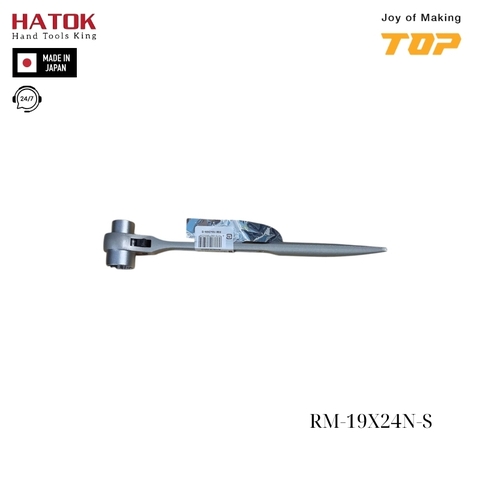 Cờ lê 2 đầu tuýp đuôi chuột cong TOP KOGYO RM-19X24N-S Nhật Bản