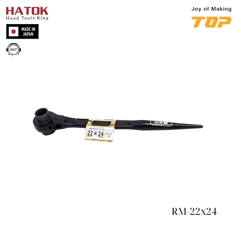 Cờ lê 2 đầu tuýp đuôi chuột TOP RM-22x24 Nhật Bản