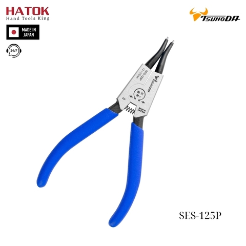 Kìm mở phe mũi thẳng 5 inch Tsunoda SES-125P Nhật Bản