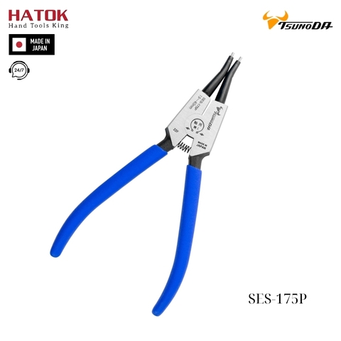 Kìm mở phe mũi thẳng 7 inch Tsunoda SES-175P Nhật Bản