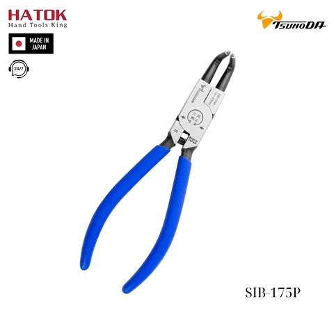 Kìm bóp phe mũi cong 7 inch Tsunoda SIB-175P Nhật Bản