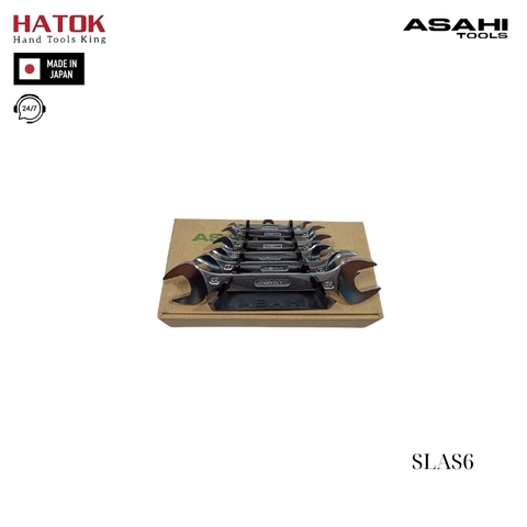 Bộ cờ lê 2 đầu miệng 6 chi tiết Asahi SLAS6 Nhật Bản