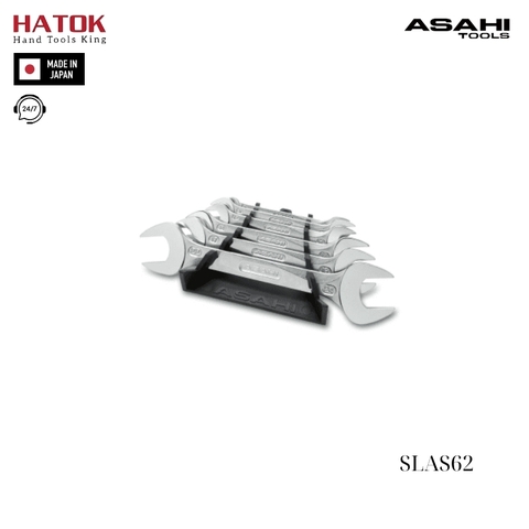 Bộ cờ lê 2 đầu miệng 6 chi tiết Asahi SLAS62 Nhật Bản