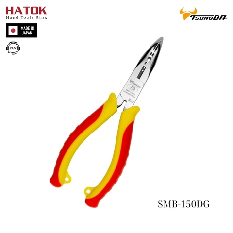 Kìm nhọn mũi cong thép không gỉ Tsunoda SMB-150DG Nhật Bản