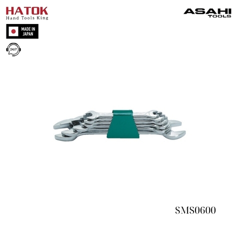 Bộ cờ lê 2 đầu miệng 6 chi tiết Asahi SMS0600 Nhật Bản