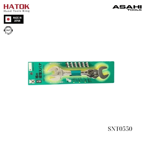 Bộ cờ lê 2 đầu miệng loại siêu mỏng Asahi SNT0550 Nhật Bản