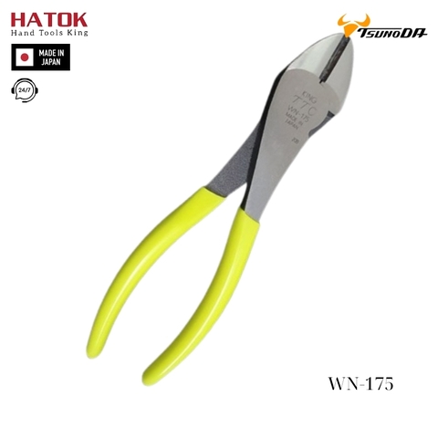 Kìm cắt chéo hàm rộng Tsunoda WN-175 Nhật Bản