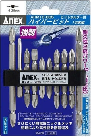 Vỉ 10 mũi vít ANEX AHM10-035