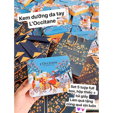 Set 5 tuýp kem dưỡng da tay hộp thiếc [ FULL HỘP + TÚI GIẤY SIÊU SANG ]
