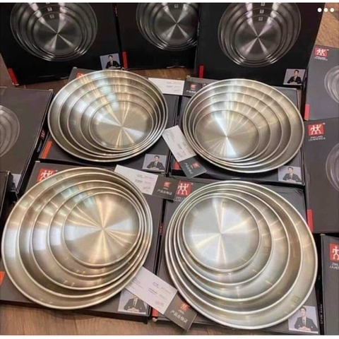 BỘ 5 ĐĨA INOX HÃNG Zwilling Hàng Cao Cấp