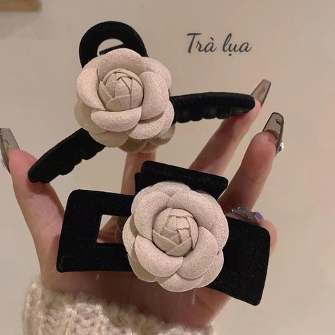 Kẹp Tóc Hoa Trà Siêu Sang Dành Cho Nữ