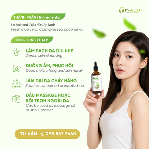 Dầu dừa Lô hội CocoAloe  100ml
