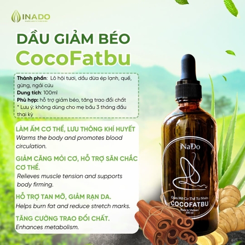 CocoFatBu Dầu giảm béo |Fat burn Oil 100ml