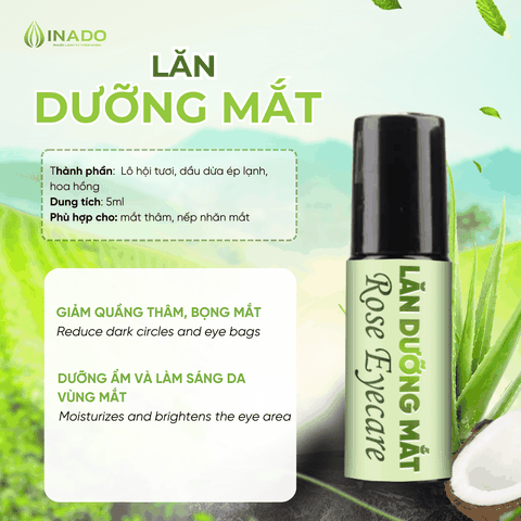 Lăn dưỡng mắt hoa hồng iNaDo