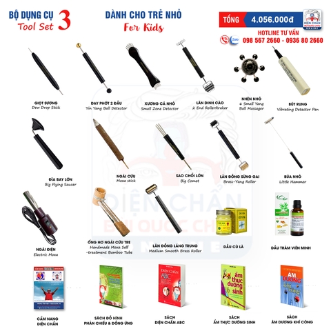 Bộ số 3 DỤNG CỤ CHO TRẺ NHỎ