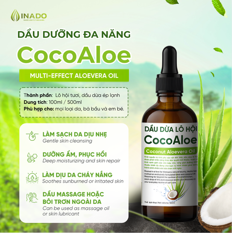Dầu dừa Lô hội CocoAloe 100ml