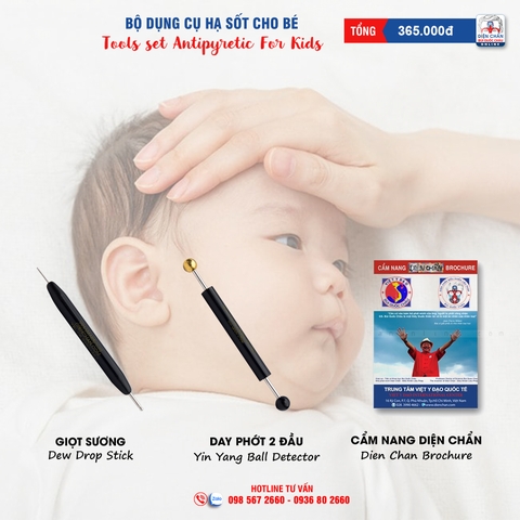 Bộ dụng cụ HẠ SỐT CHO BÉ |  Tool set Antipyretic for kids