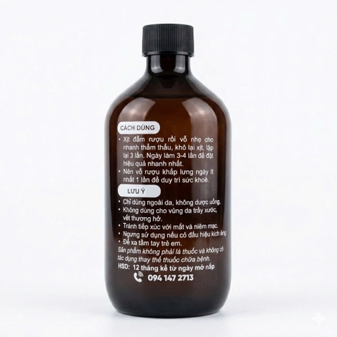 500ml RƯỢU XOA BÓP DKĐ | Pain relief tincture