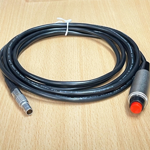 Cáp Điều Khiển Ghi Hình Simple 3-Pin Fischer Trigger Cable Lemo 5 Pin Male to Công Tắc Bấm Tay Dài 3M For High-End Camera ARRI Alexa Mini Amira Or Via Port Expanders D-Box or B-Box on RED or Sony VENICE Camera Systems.