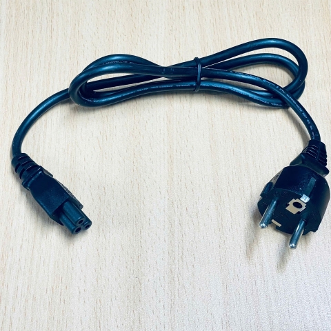 Dây Nguồn LONGWELL LP-34A LS-18 Chuẩn 2 Chân Đầu Tròn AC Power Cord Schuko CEE7 Euro Plug to C5 2.5A 250V 3x0.75mm² Length 0.9M