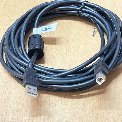 Cáp Lập Trình USB-CBL-AB15 USB 2.0 Type A to Type B 5M Cable For Connection Touch Panel Koyo C-More HMI to Computer Programming/Download