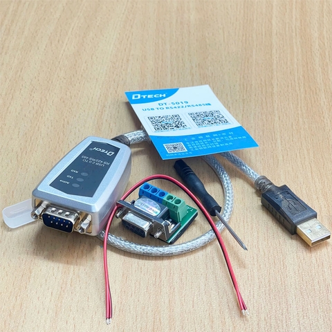 Cáp Chuyển Đổi USB sang RS-485/422 Dài 0.5M Dtech DT-5119 Serial Port Converter Chipset ID FTDI.