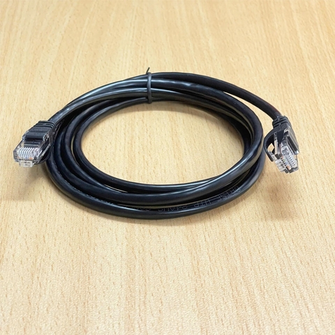 Dây Nhảy CAT5E UTP Patch Cord Ethernet 10/100/1000 Cable 4PR 24AWG RJ45 to RJ45 Colour Black Length 1.5M