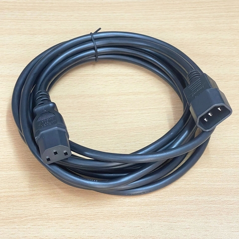 Dây Nguồn Máy Chủ LONGWELL LS-60 LS-14 AC Power Extension Cord IEC320 C13 to IEC320 C14 16AWG 3x1.0mm² 10A 250V Length 4M