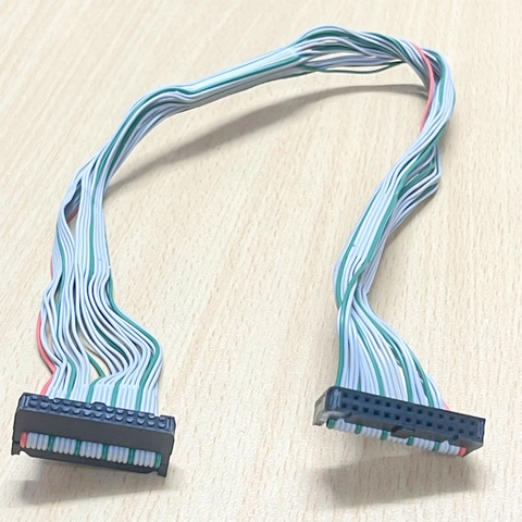 Cáp Bẹ Nhiều Màu 26 Pin Cable Female to Female 2x13P 26 Wire Dài 0.5M IDC Pitch 2.54mm - Cable Pitch 1.27mm For HMI Panel CMC CNC PLC
