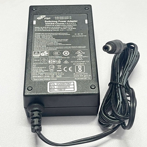 Chuyển Nguồn Adapter 54V 1.2A 65W FSP065-DWAN3 Connector Tip Size 5.5mm x 2.5mm For Switch POE