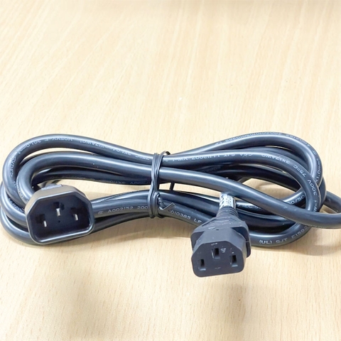 Dây Nguồn Cisco CAB-C13-C14-INTL CBL-00188-01 Jumper Power Cord C13 to C14 Cable 6.5Ft Dài 2M 10A 250V 17AWG 3x1.04mm² UL Cable OD 8.0mm in China