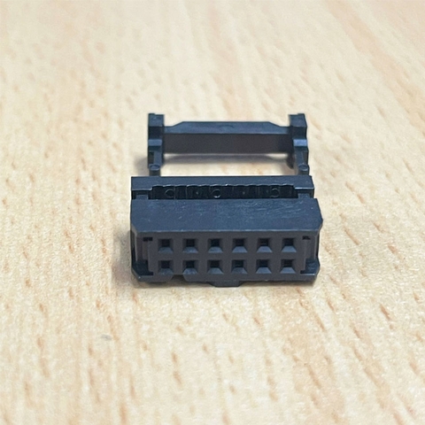 Đầu Nối Cáp IDC 12 Pin Female Pitch 2.54mm 2x6 12-PIN IDC Socket Connector For Ribbon Cable