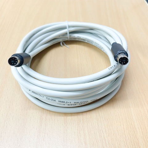 Cáp Kết Nối Thiết Bị Họp Trực Tuyến Logitech Group Video Conferencing Mini DIN 6 Pin Male to Mini DIN 6 Pin Male Dài 5M Extended Grey Cable For Camera or Speakerphone Microphone