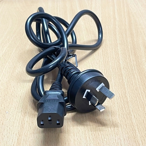 Dây Nguồn Australia & China Chuẩn 3 Chân Chéo Tam Giác SELF MAN SH-051 SH-006 10A 250V AC Power Cord GB2099 to C13 10A 250V 3X0.75mm Dài 1.8M