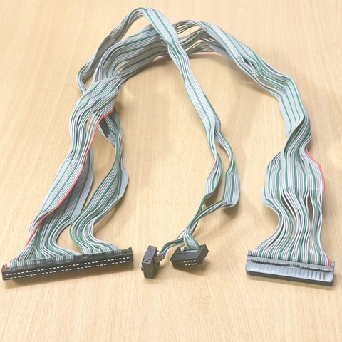 Cáp Bẹ Nhiều Màu Series PLC I/O Cable IDC 64 Pin 2.54mm to Y Splitter IDC Flat Ribbon 40 Pin + 2 IDC Flat Ribbon 10 Pin Length 0.7M