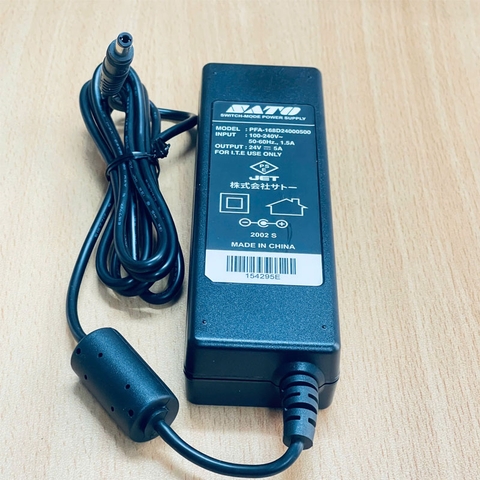 Chuyển Nguồn Adapter 24V 5A 120W PFA-168D24000500 SATO Connector Tip Size 5.5mm x 2.5mm Switching Power Supply