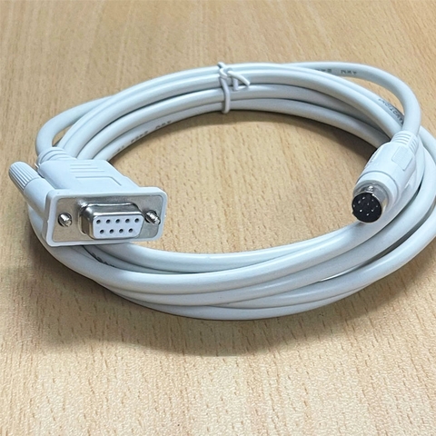 Cáp Lập Trình PLC MT6000-DVP Dài 3M Cable Download PLC Delta DVP With Touch Screen Weintek Weinveiw MT600/MT8000 Colour White