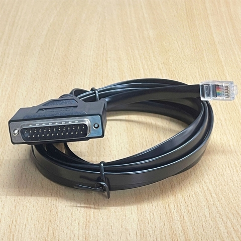 Cáp Console Cisco Systems 72-3663-01 RJ45 to DB25 Console Cable PVC Flat Black Dài 3M