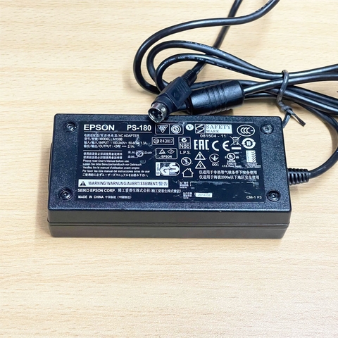 Chuyển Nguồn Adapter 24V 2.1A Epson PS-180 M159B Connector Size 3Pin Mini Din 10mm For Printer Epson TM T81II M159B M195A TM-T58 TM-U220 TM-T88V M244A